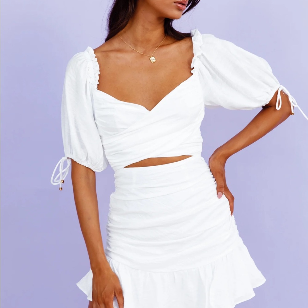 Hello Molly White Mini Dress